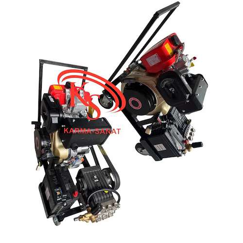 پمپ کارواش 200 بار اینتر ایتالیایی با موتور دیزلی